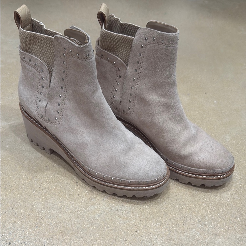 Dolce Vita Taupe Ankle Booties